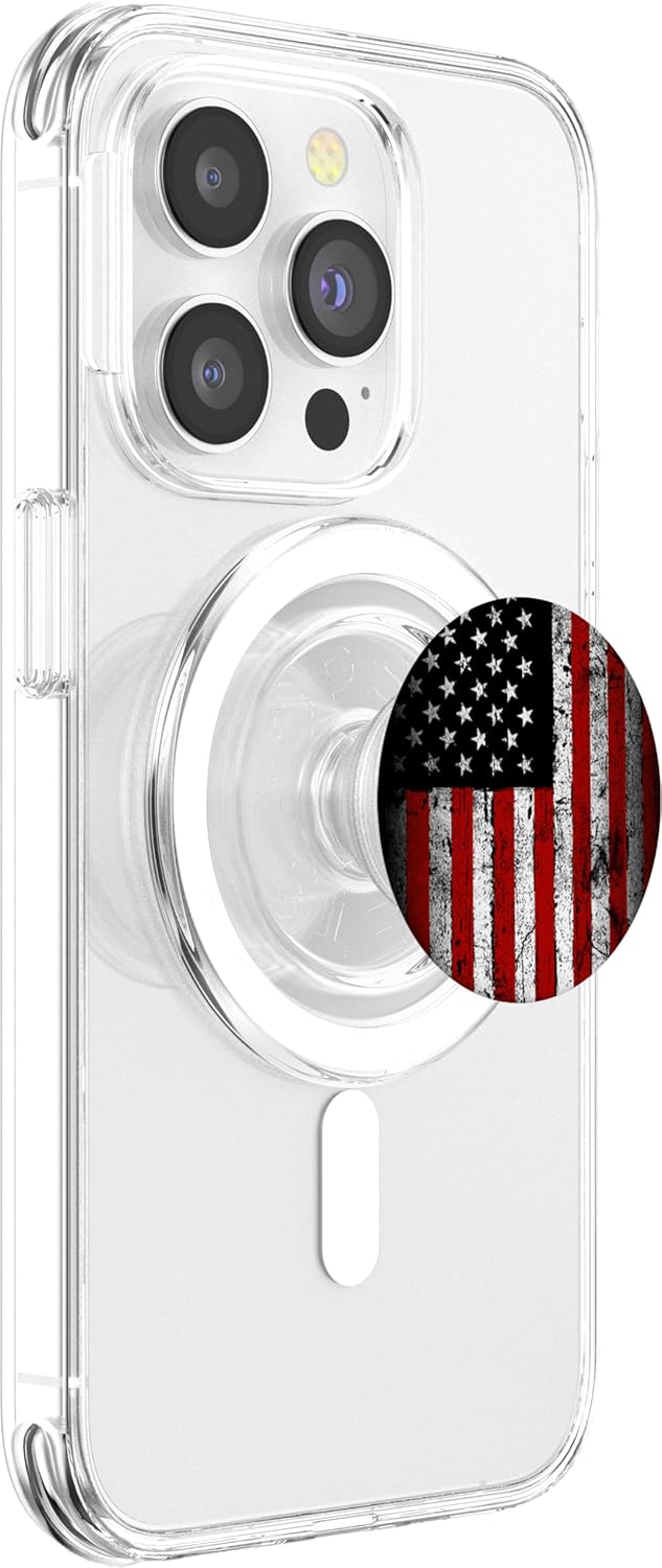 Patriotic USA American Flag America United States Printing PopSockets MagSafe PopGrip for iPhone
