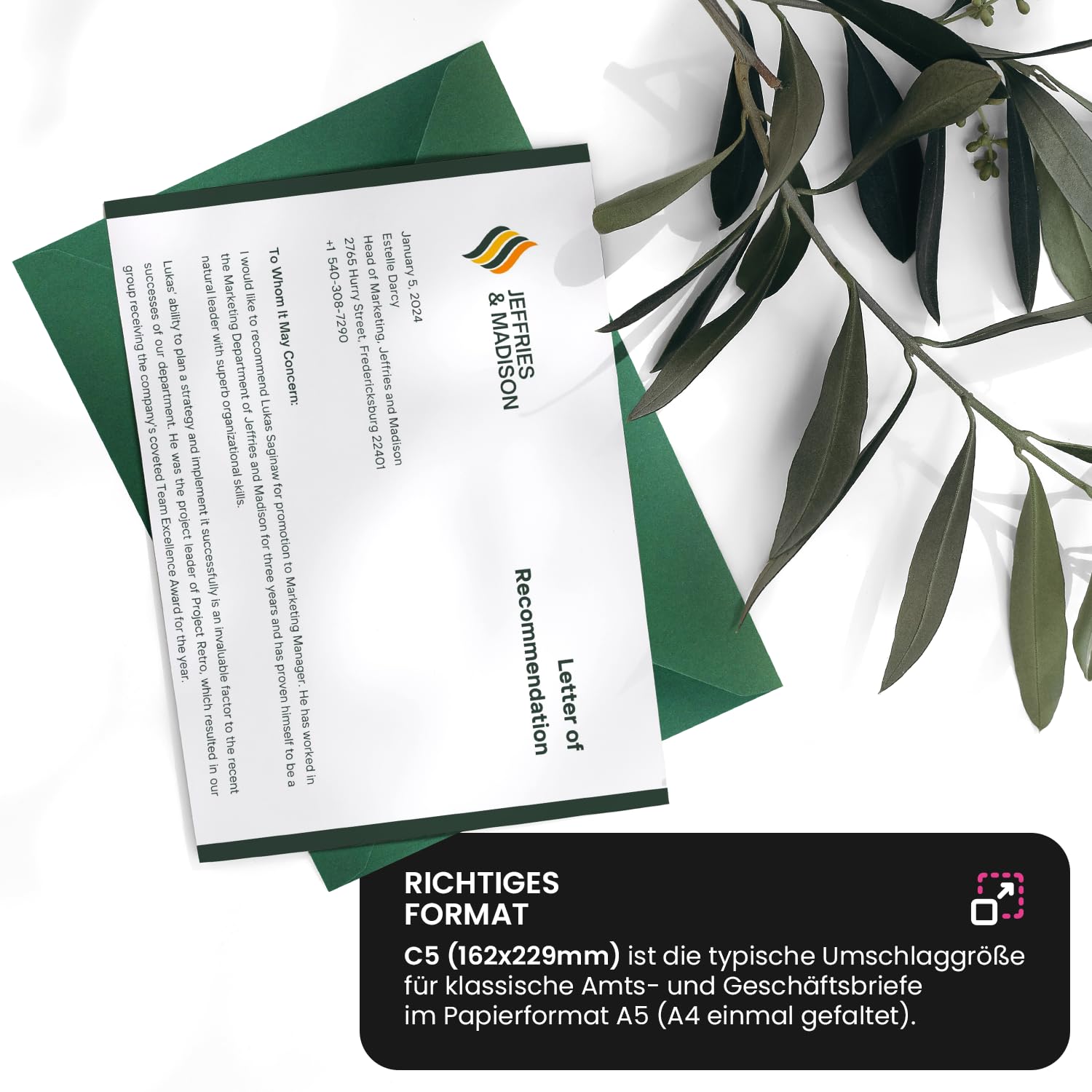 Netuno 25 Black Coloured Envelopes DIN C5 162x229 6.37x9.01 Inches - View #3