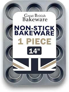 Samuel Groves 12 Hole Cupcake Tray, Non-knitted, Made in England by Chabrias LTD
