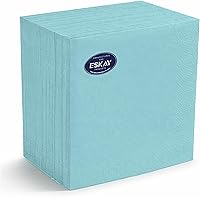 Vista 43 de Servilletas de cena negras, servilletas de papel desechables de 3 capas - para bar, cenas, bodas, cumpleaños, hechas en la UE, (125 unidades)