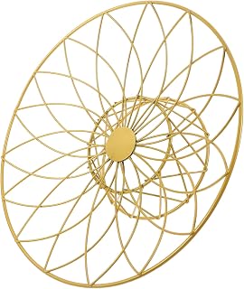 Golden Iron Wire Basket for Cosmetics Craft Supplies Storage Organizer | Delicate Open Design, Easy to Clean, Sturdy Build, Ample Space for Desktop Use and Decor