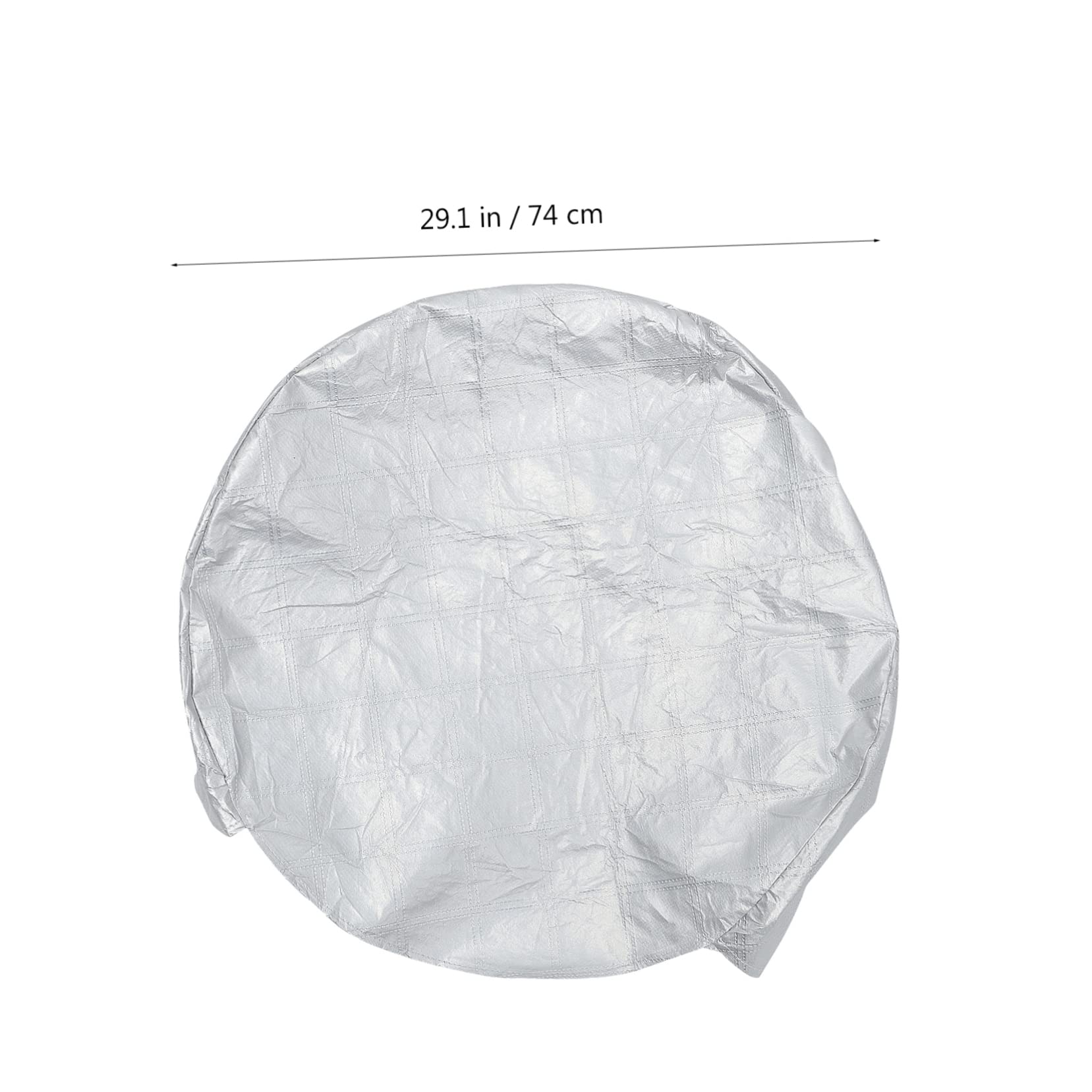 SOLUSTRE Cubierta Protectora para Neumáticos de Remolque, 4 Piezas, Aleación de Aluminio y Algodón, Plata, Fácil de Limpiar, Estaciones