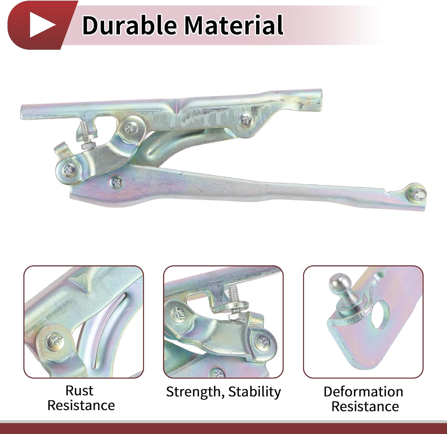 1 Pair Hood Hinges for Kia Optima 2016-2020 Front Driver and Passenger Side Front Bonnet Bracket No.79120D4010/79110D4010 Zinc Plated Cast Iron