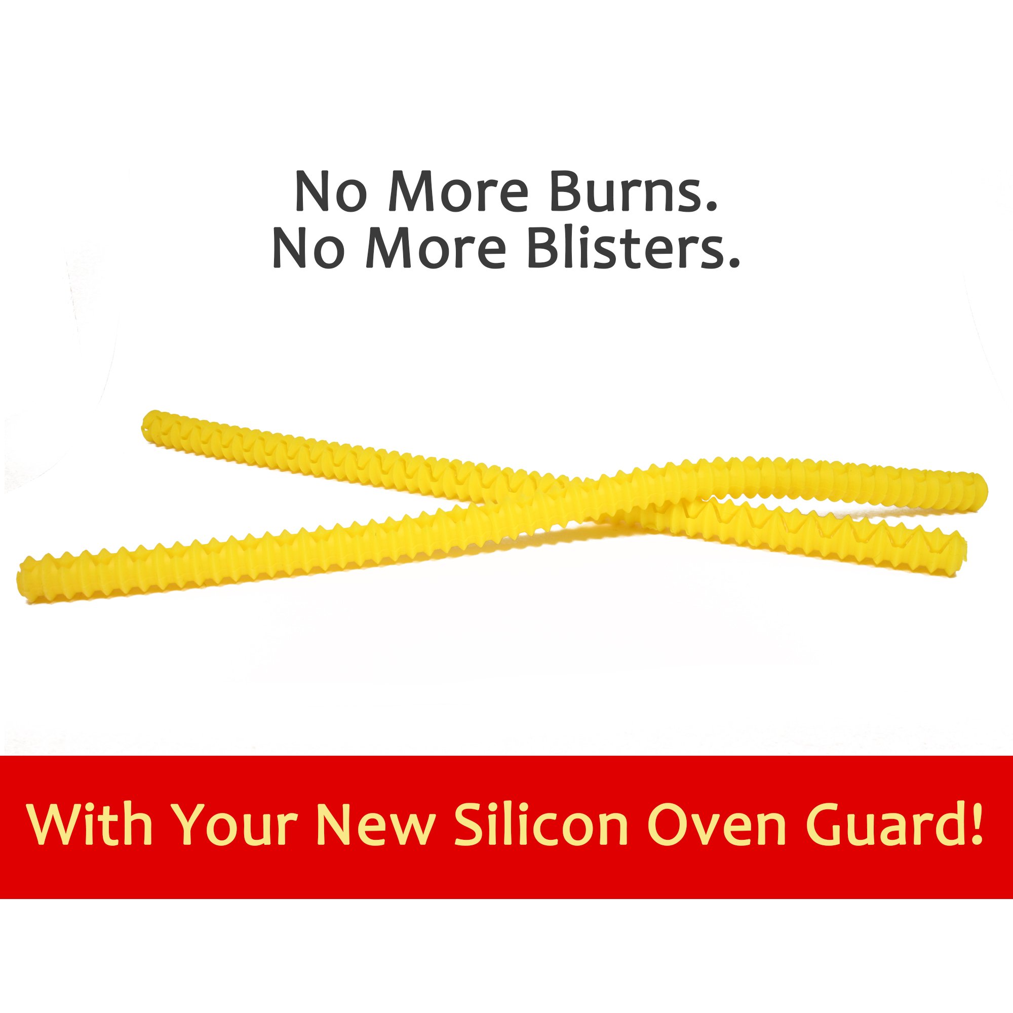 Silicone Oven Rack/Shelf Guard Heat Resistant Set Of 2 To Avoid Burns