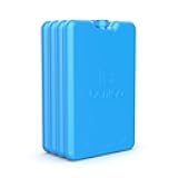 Ice Lunch Chillers - Ultra-Thin Ice Packs Perfect for Everyday Use in Lunch Bags, Lunch Boxes and Coolers - 4 Pack (Blue)