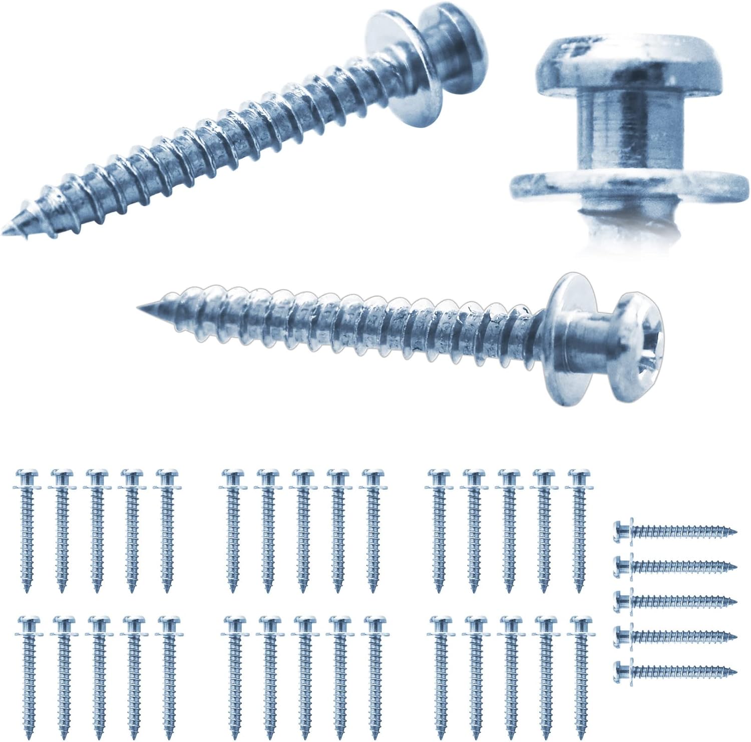 Ansoon Bear Claw DoubleHeaded Wall Picture Screws, 4in1 Picture