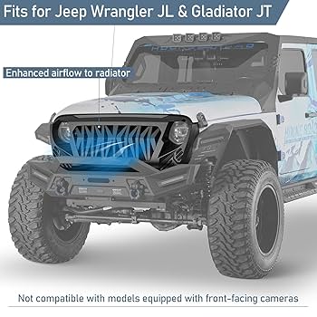 Amazon | Hooke Road JL/JT フロントグリルカバー シャーク
