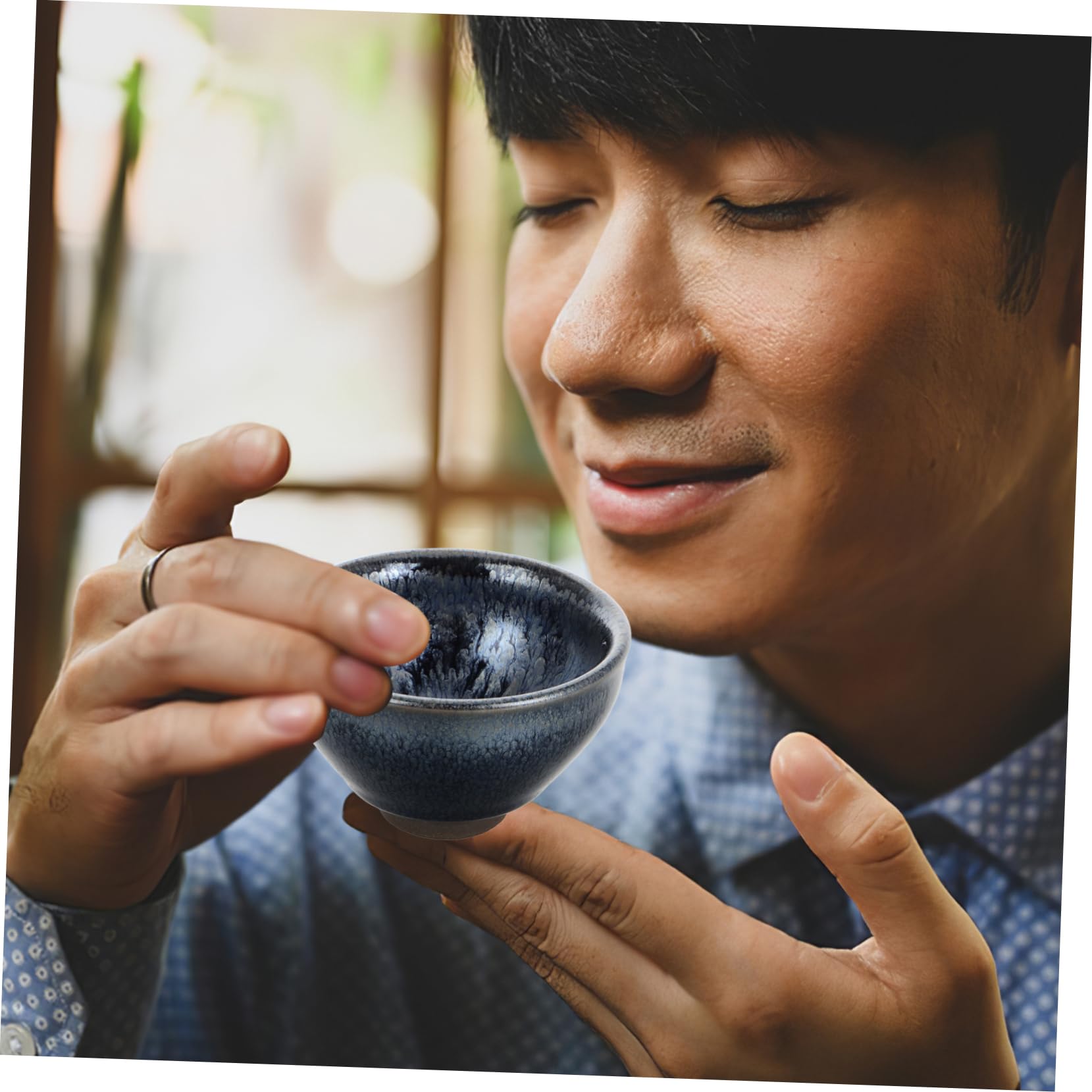 POPETPOP Chinesische Teetasse aus Porzellan mit Deckel und Sieb Traditionelle Keramik-tasse für Teezubereitung Retro-design für Teegenuss zu Hause Büro