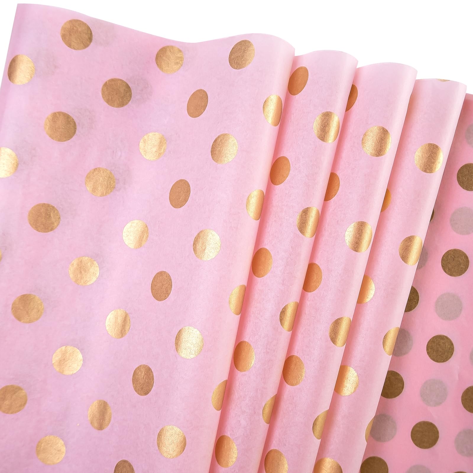 MUNILAIL 100 Fogli Carta Velina A Quadretti Rosa E Bianco - 35x50 Cm, Spessa E Resistente, Per Confezioni Regalo, Compleanni, Craft E Fai Da Te - 2