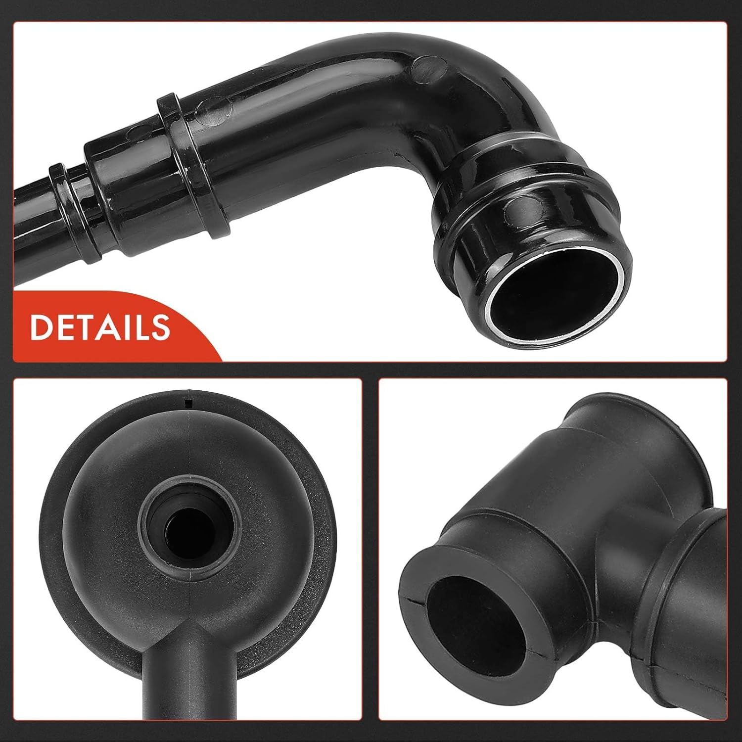 A-Premium Engine Crankcase Vent Valve Oil Separator Compatible with Audi A4, A4 Quattro, 2001 2002 2003, 1.8L