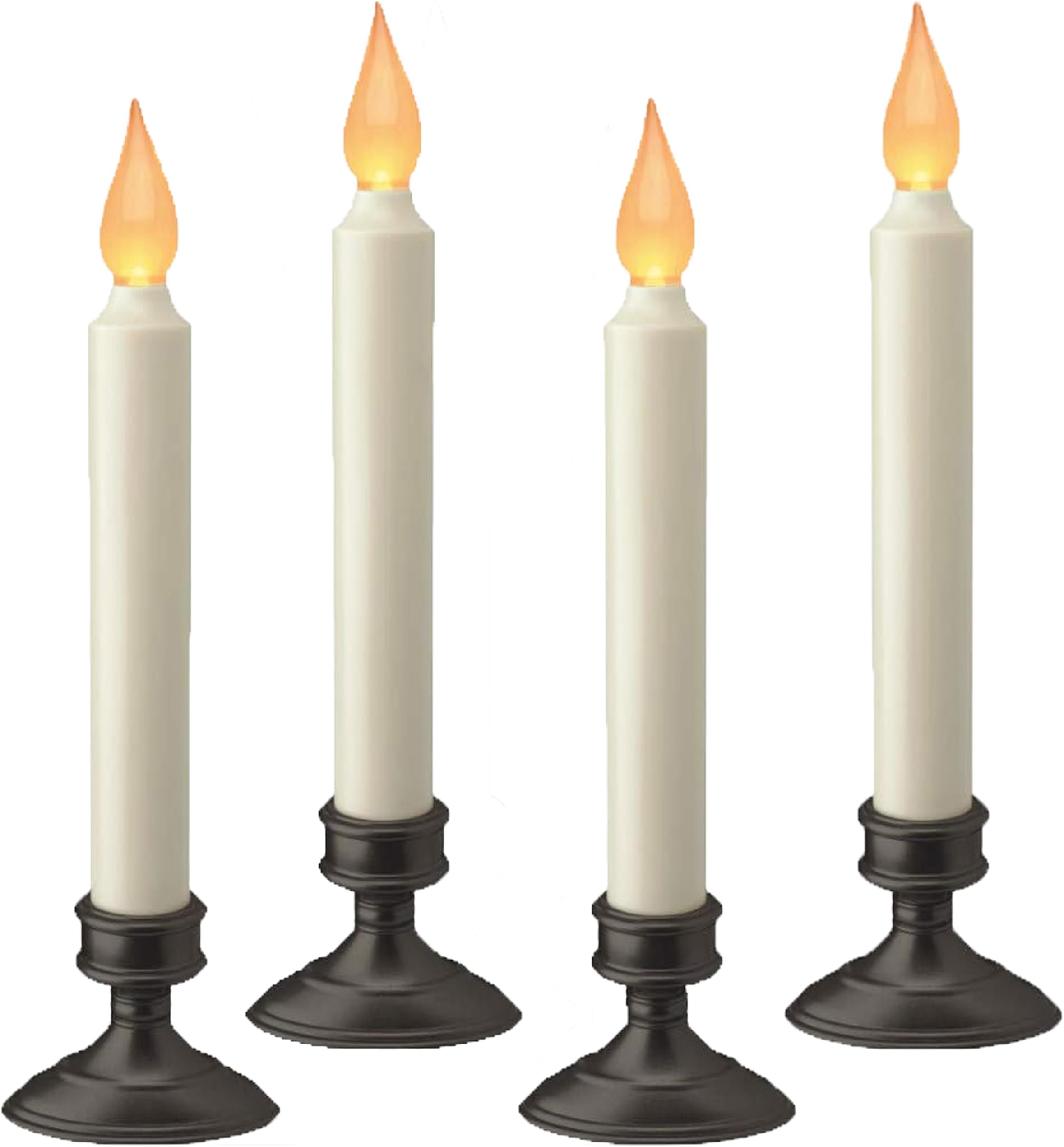 Xodus Battery Operated LED Window Candles, Dusk to Dawn Sensor, 4 Pack