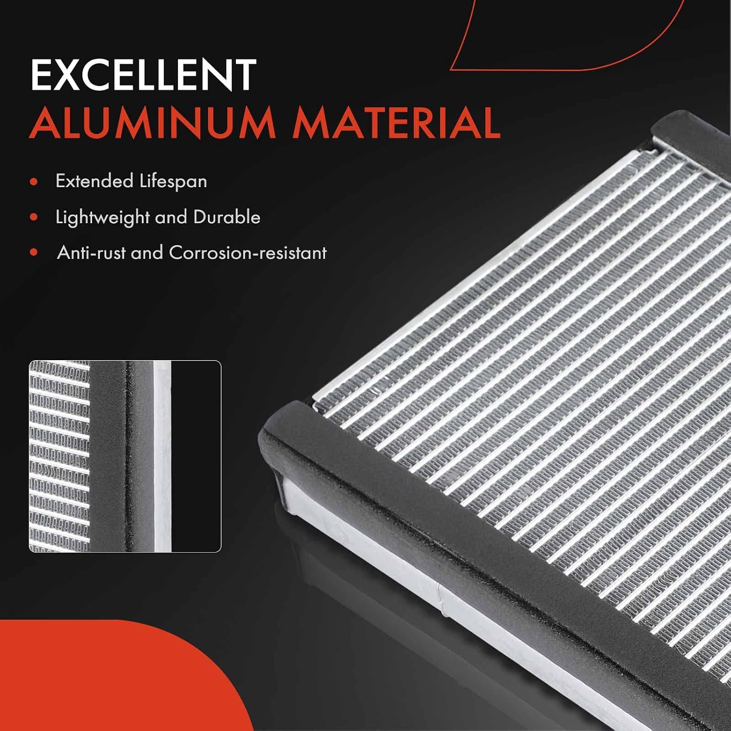 A-Premium AC Evaporator Core Compatible with Ford Escape 2017-2019 & Lincoln MKC 2017-2019, with Pressing Plate, Sport Utility