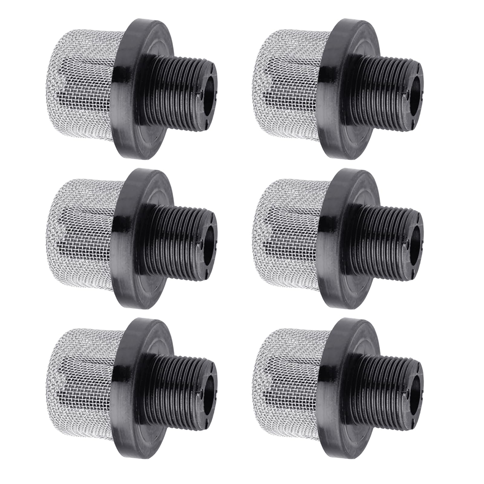 Tsophreniq 6Pack 3 / 4Inch Threaded Inlet Suction For Prox17 / Prolts170 Prox7 / Prox17 Prox9 / Prox19 Lts17 Airless Sprayers Airless Paint Sprayer Inlet Filter