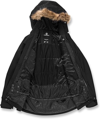 Miniatura 4 de Volcom Chaqueta con capucha para mujer, con aislamiento térmico para snowboard, esquí e invierno