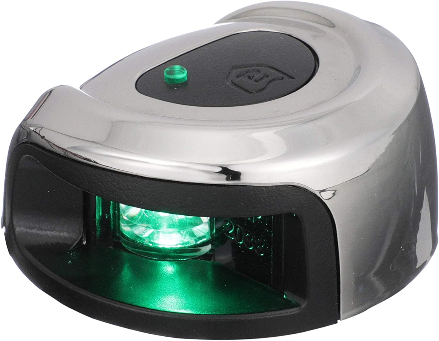attwood NV2002SS-7 LightArmor 2-Mile Navigation Lights, Deck Mount, Round, Bi-Color, LED Lighting, Stainless Housing