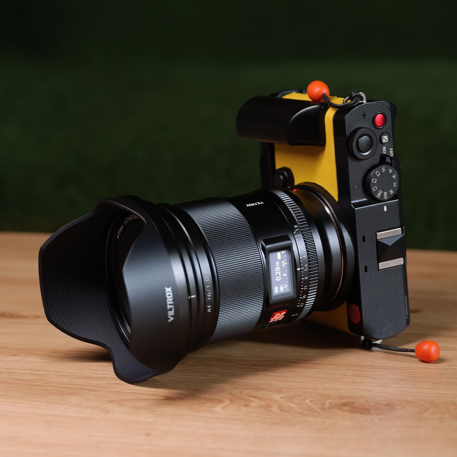 VILTROX AF 16 mm F1.8 Full Format L Mount, livello professionale, grandangolo, autofocus digitale DF, obiettivo fotocamera con schermo LCD, pulsante regolabile AF/MF interruttore per fotocamere a L