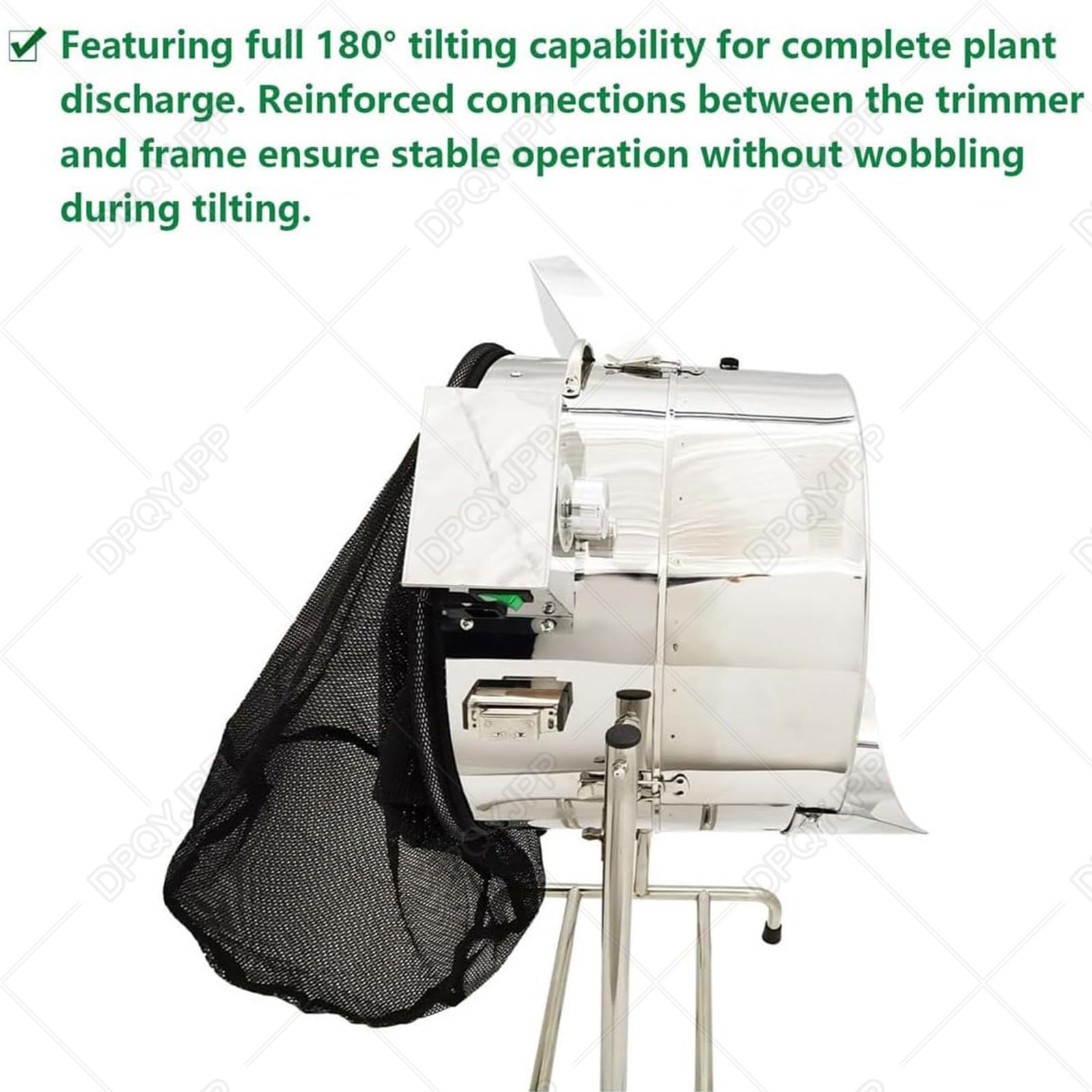 Cortadora eléctrica de hojas de brotes de 60 W, cortadora de plantas de acero inoxidable, cuchillas de grado alimenticio para hierbas, romero, menta, cilantro