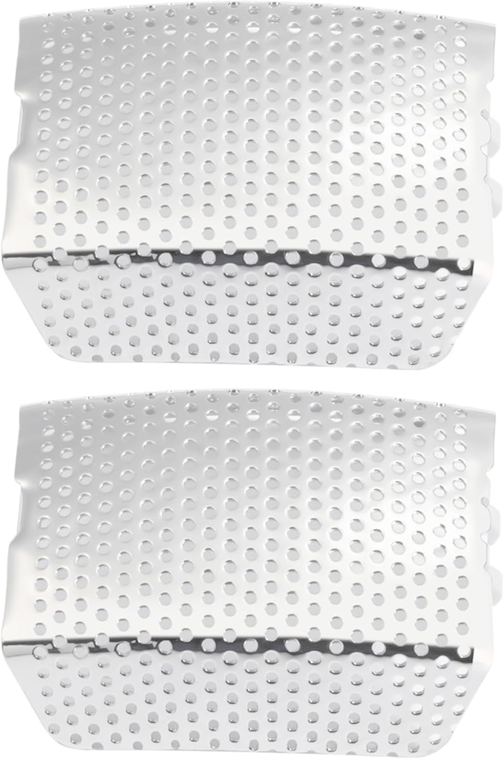 Motorcycle 1 Pair Front Caliper Brake Screen Inserted Covers Caliper Guards Caliper Brake Shield for Harley Touring, Road King, Electra Street Glide FLHT, FLHX & V-Road Models (Chrome)