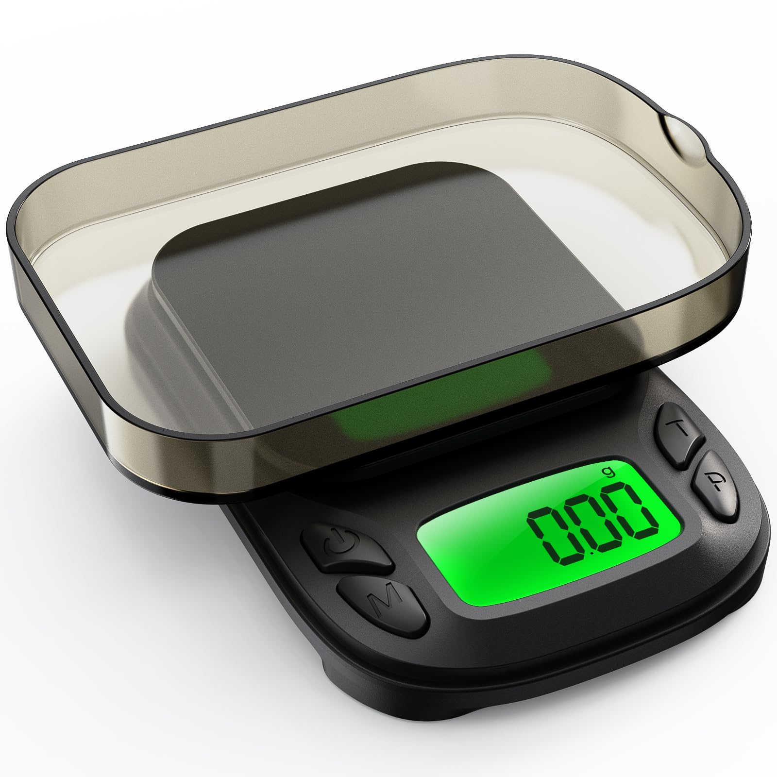 1000 g/0,01 g bilancia di precisione per monete e oro, bilancia digitale multifunzione mini con calibrazione e funzione di tara, 7 unità di misura, bilancia per grammi, bilancia per oro
