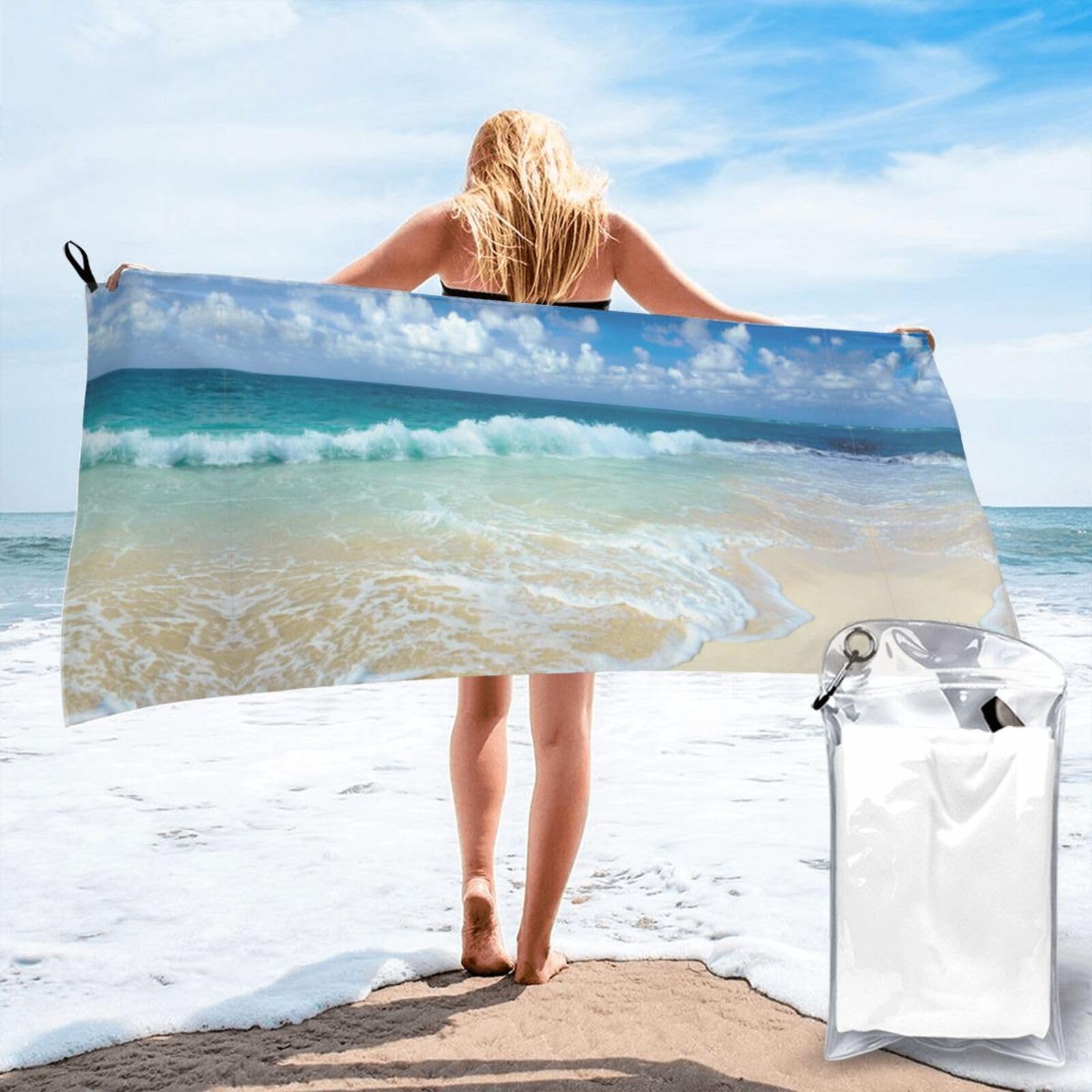 Serviette de bain absorbante et légère à séchage rapide pour le sport
