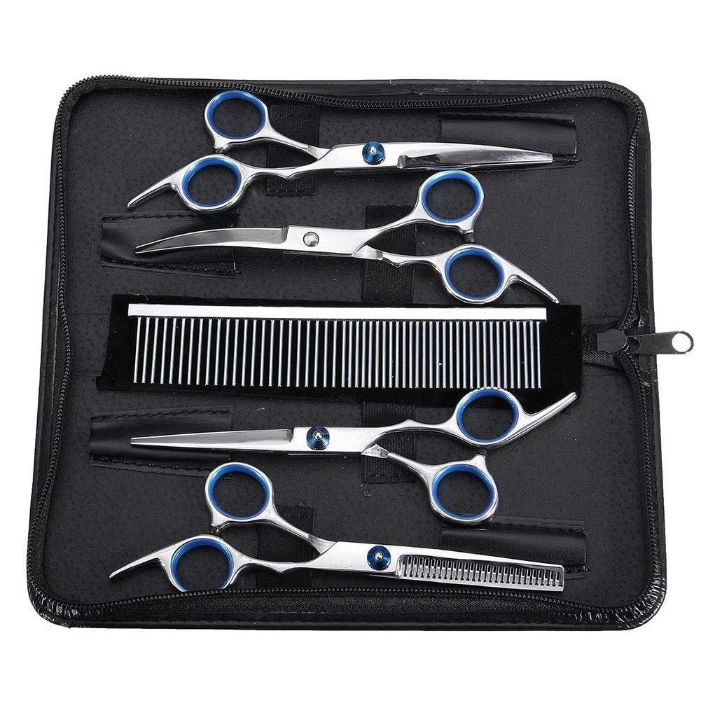 Tool Kit 6-Inch salone professionale del barbiere parrucchiere forbici cesoie di taglio di capelli con il pettine for Pet Grooming lo styling dei capelli 5pcs