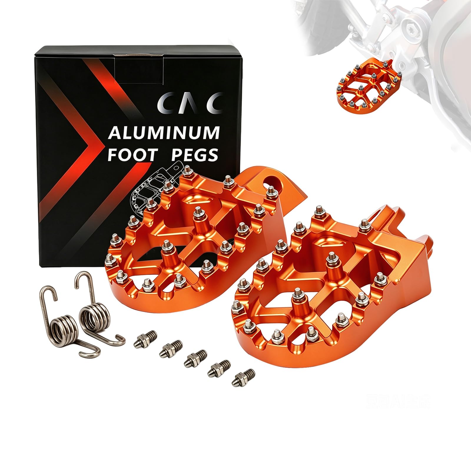 Amazon.com: JFG RACING Dirt Bike Foot Pegs,CNC Motorcycle Foot