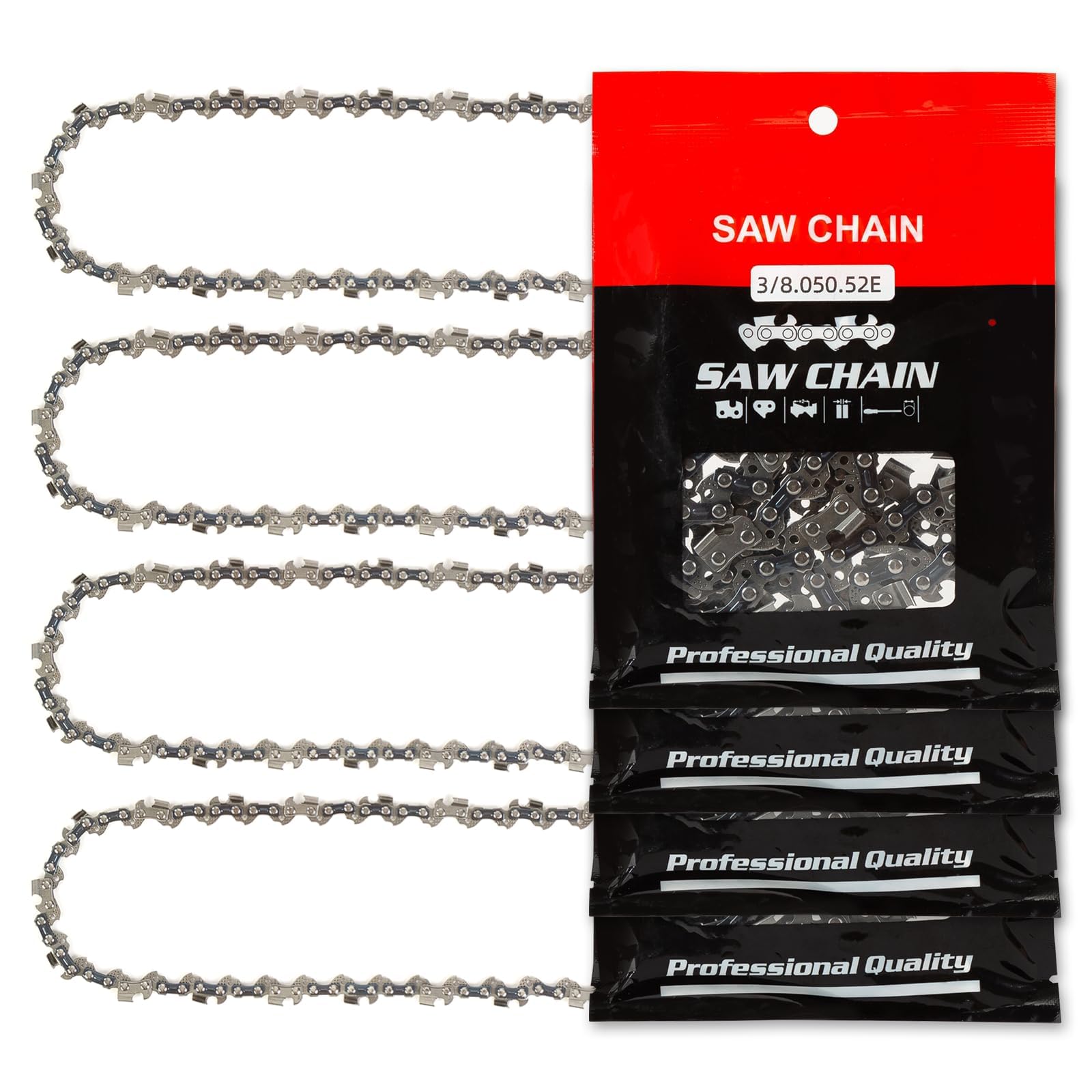 RAINHOL 14 Inch Chainsaw Chain 4-Pack