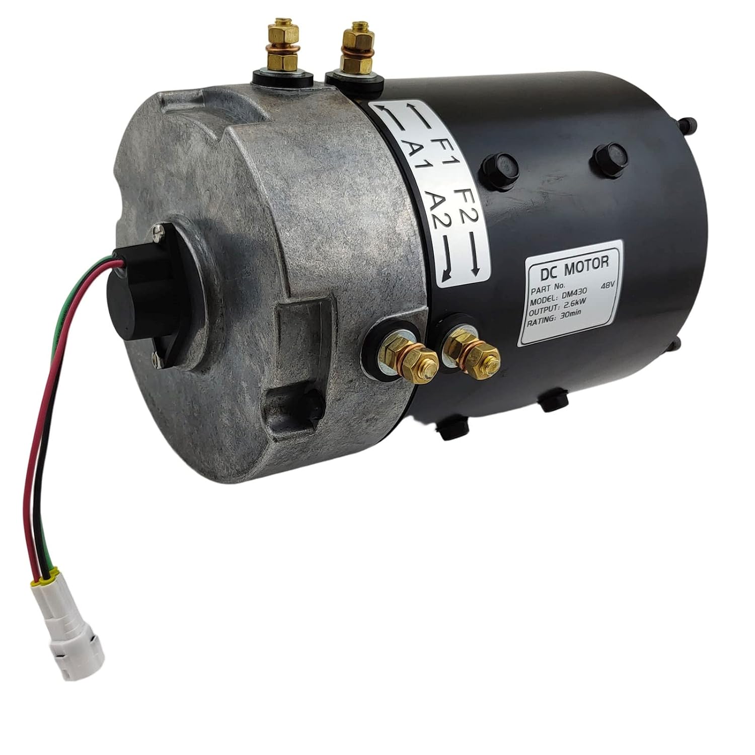 DC Motor DM430 48V 2.6KW 3.5HP Electric Drive Motor Compatible with Yamaha Hitachi Golf Carts G29 Drive