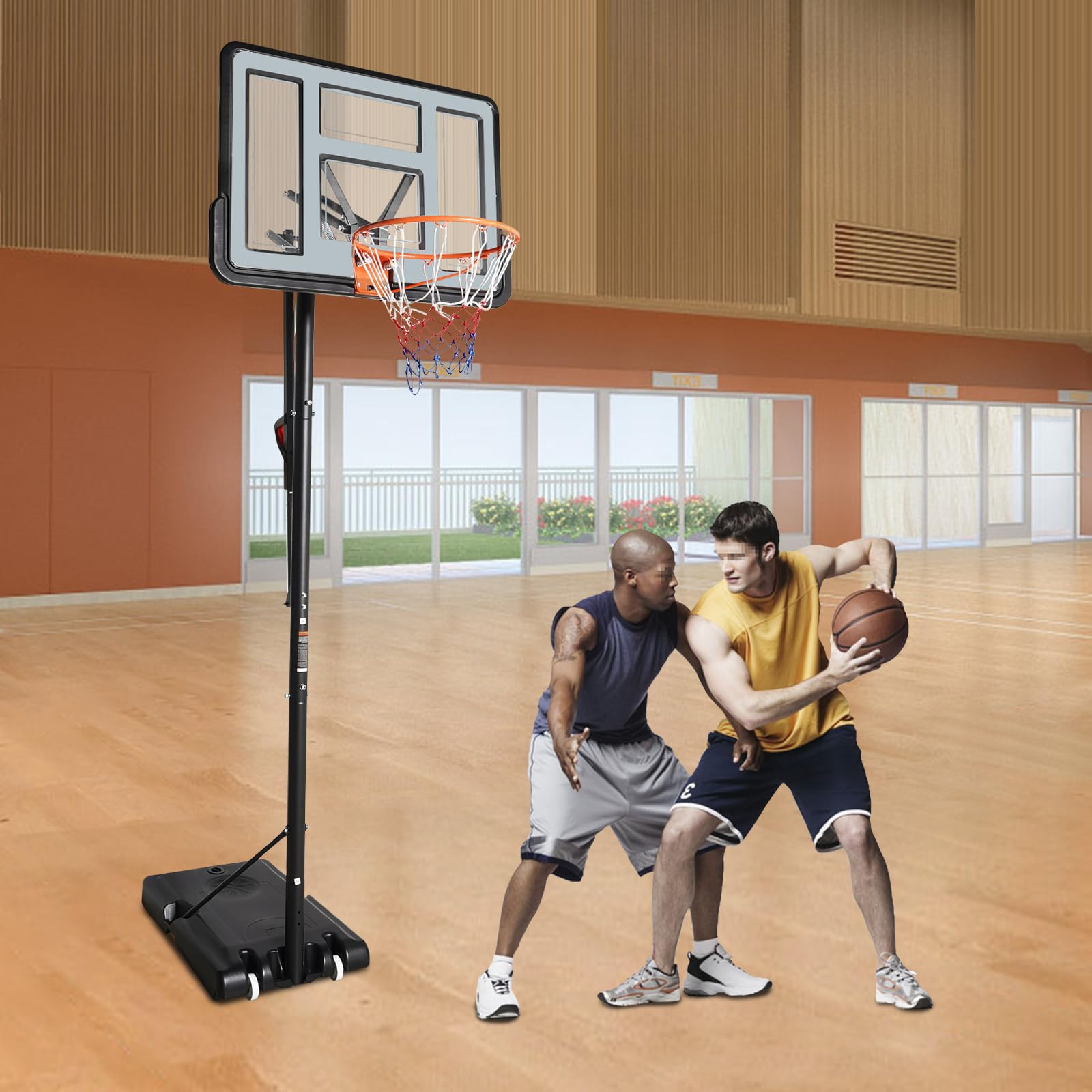 Supporto da basket regolabile in altezza da 170 a 305 cm