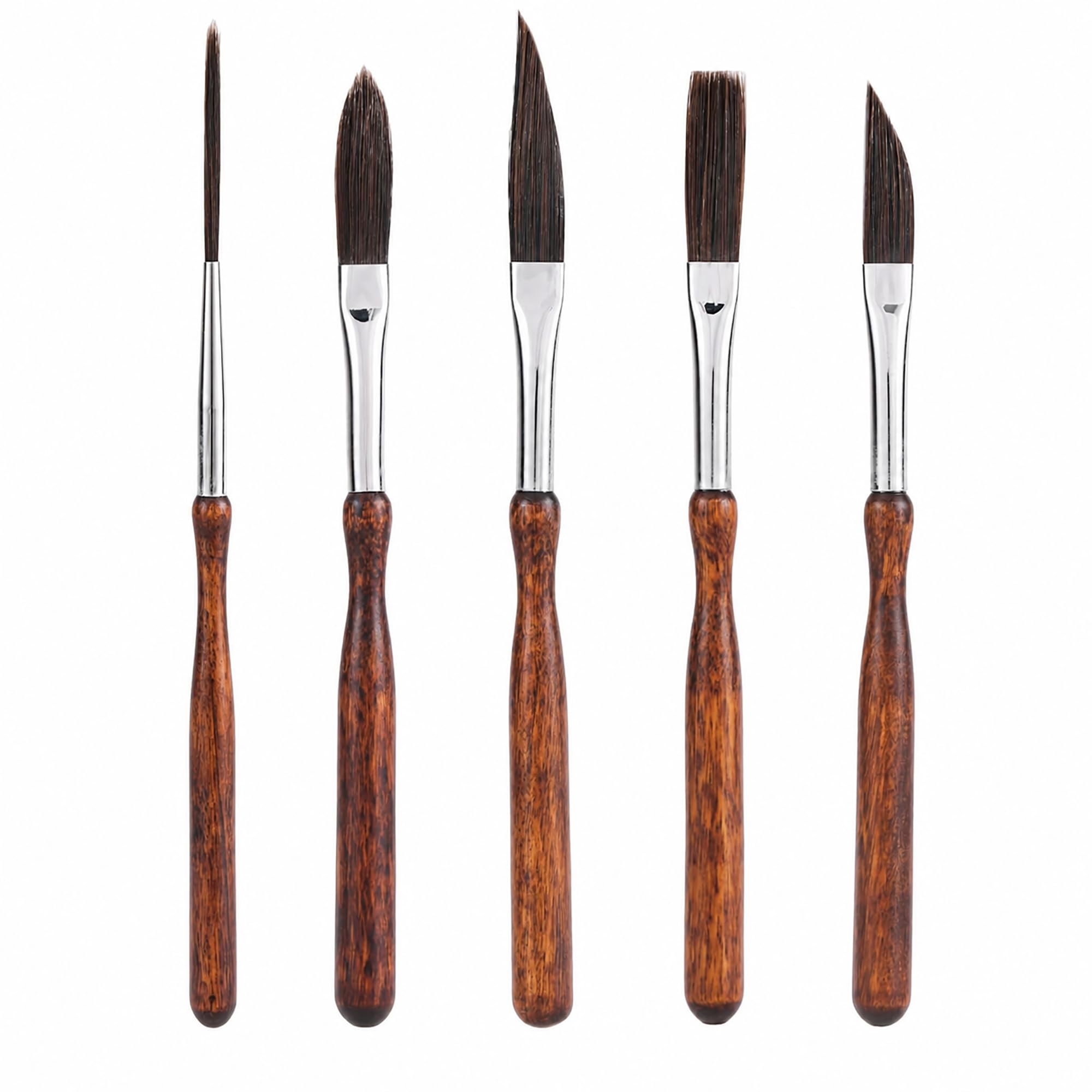 5 Pcs Pinstriping Brush Set for Fine Lines, Miniatures and Sign Painting