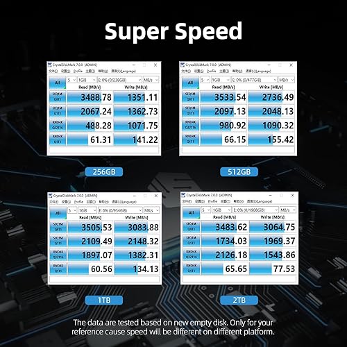 Miniatura 5 de KingSpec SSD NVMe de 1 TB para Mac, M.2 PCIe Gen3x4 hasta 3500 MBs, 3D NAND Flash TLC compatible con MacBook Air 2013-2017  MacBook Pro 2013-2015