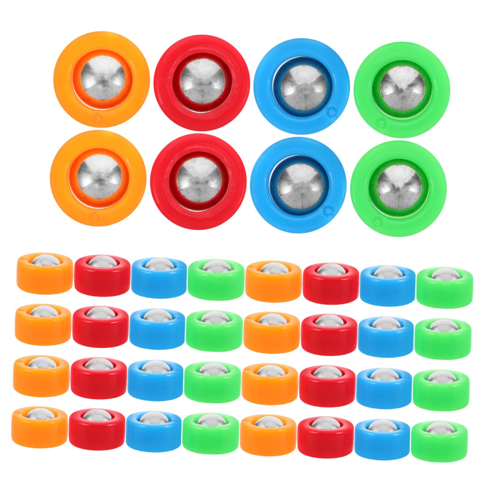 Teiliges Mini Shuffleboard Pucks Set aus Robustem Kunststoff und Metall Kompakte Curling Tischspiel Ersatzrollen für Zuhause Party Klassenzimmer und Familienunterhaltung