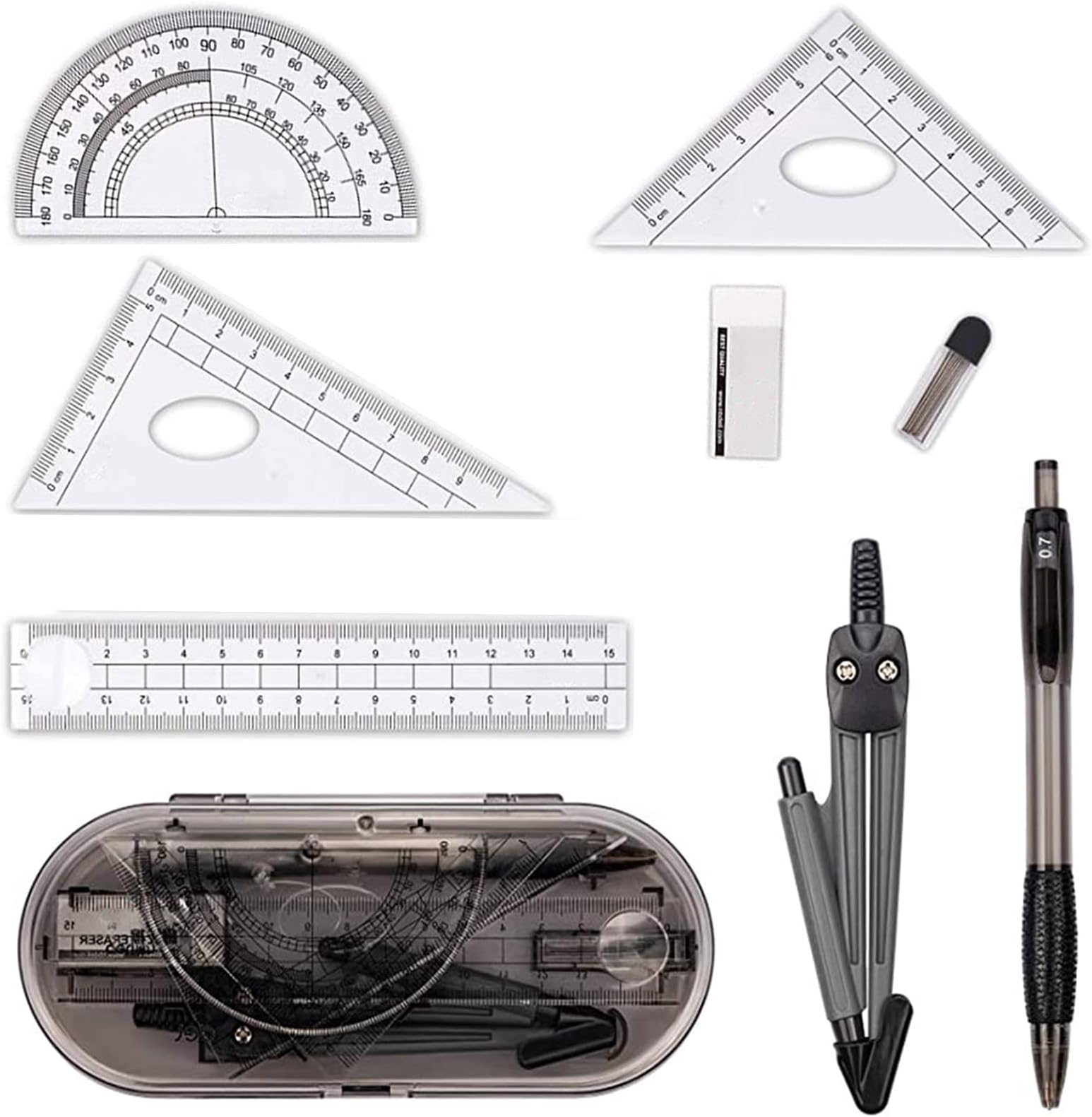 Ensemble De Géométrie Mathématique De 7 Pièces, Ensemble De