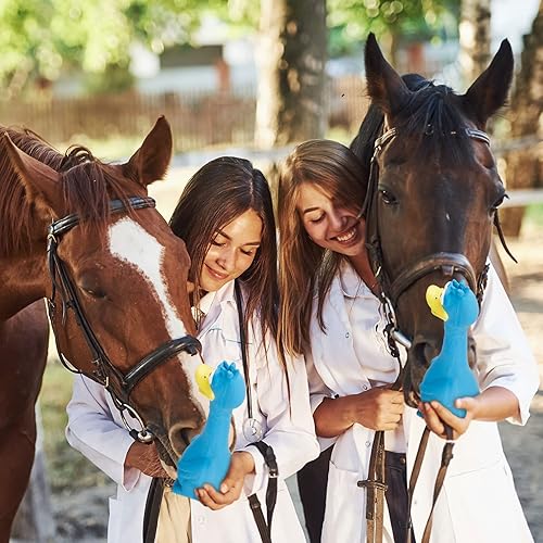 Miniatura 6 de Hungdao 1 pieza de juguetes de caballo de látex chirriante de pollo chirriante bolas de pavo para jugar falsos juguetes de pollo gritando para