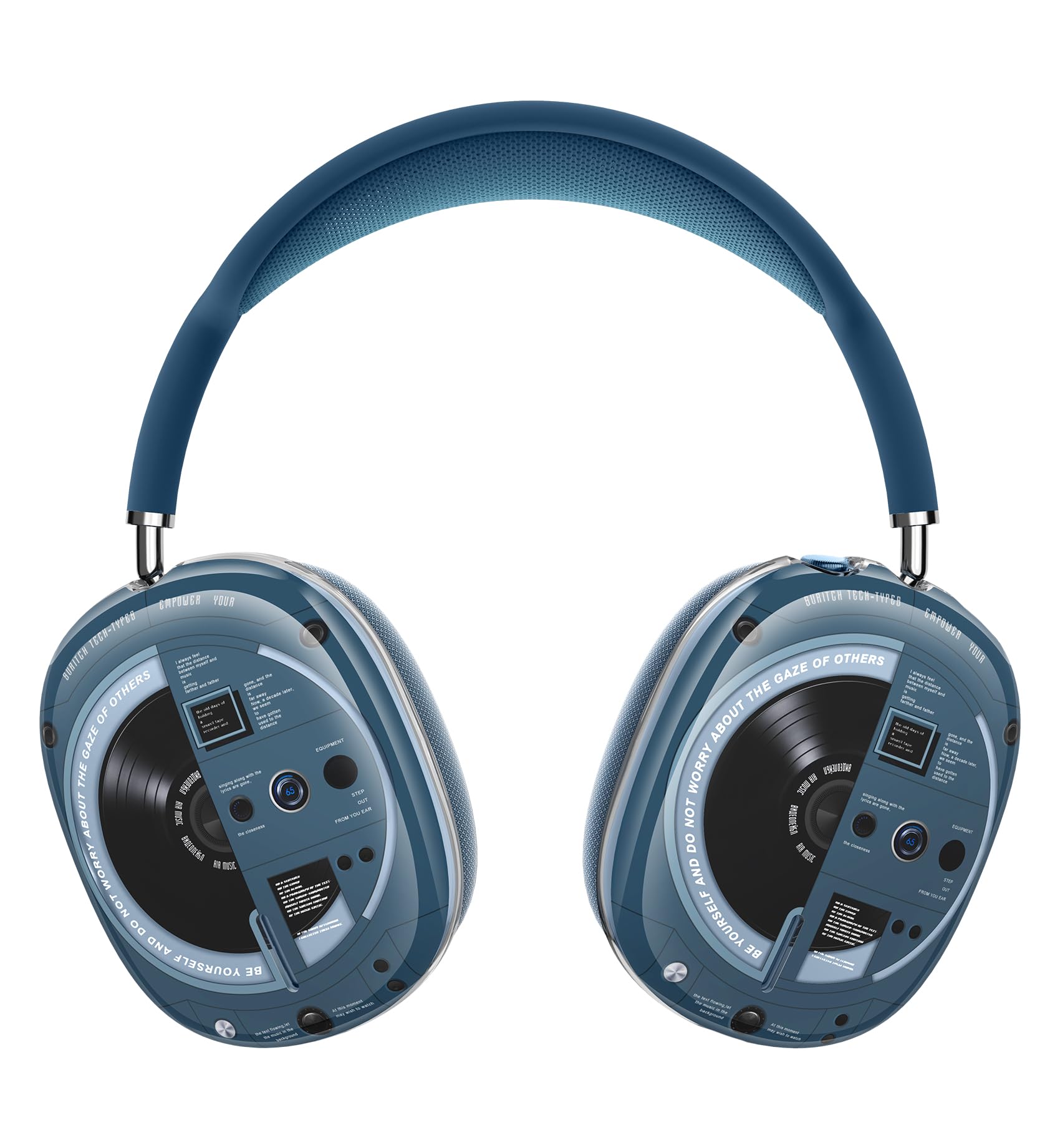 SURITCH for AirPods Max Case Cover, TPU Anti-Scratch Ear Cups Cover for AirPods Max Headphones, Rugged Shockproof Accessories Protective Cover for Apple AirPods Max - Blue