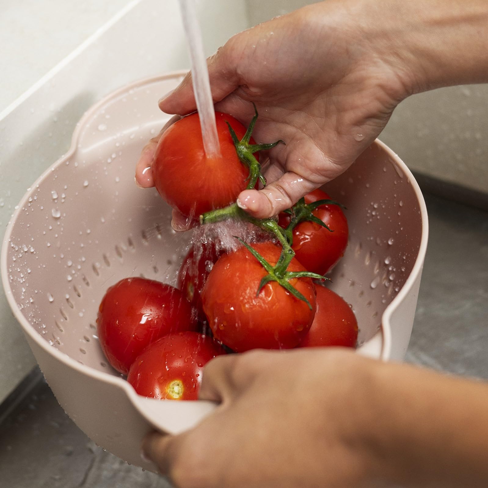 Mepal Durszlak Chef it, Szybkie Opróżnianie, Antypoślizgowa Podstawa dla Dodatkowej Stabilności, Nadaje się do Zmywarki, 3000 ml, Navy