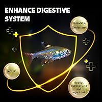 Vista 5 de Purify Series para alimentos para peces Tetra, pequeños gránulos tropicales que se hunden, adecuados para betta, peces guppy, todos los ingredientes