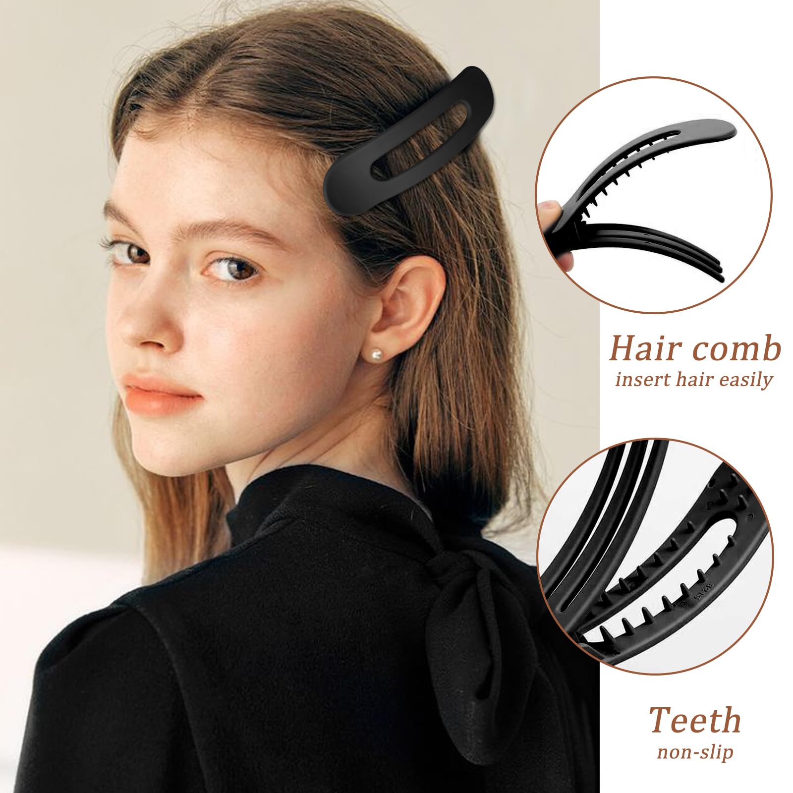 Hailoyearn ヘアクリップ、Hailoyearn フラットヘアクリップ 