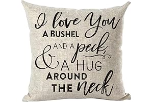 Ramirar Black Word Art Quote [i love you a bushel and a...