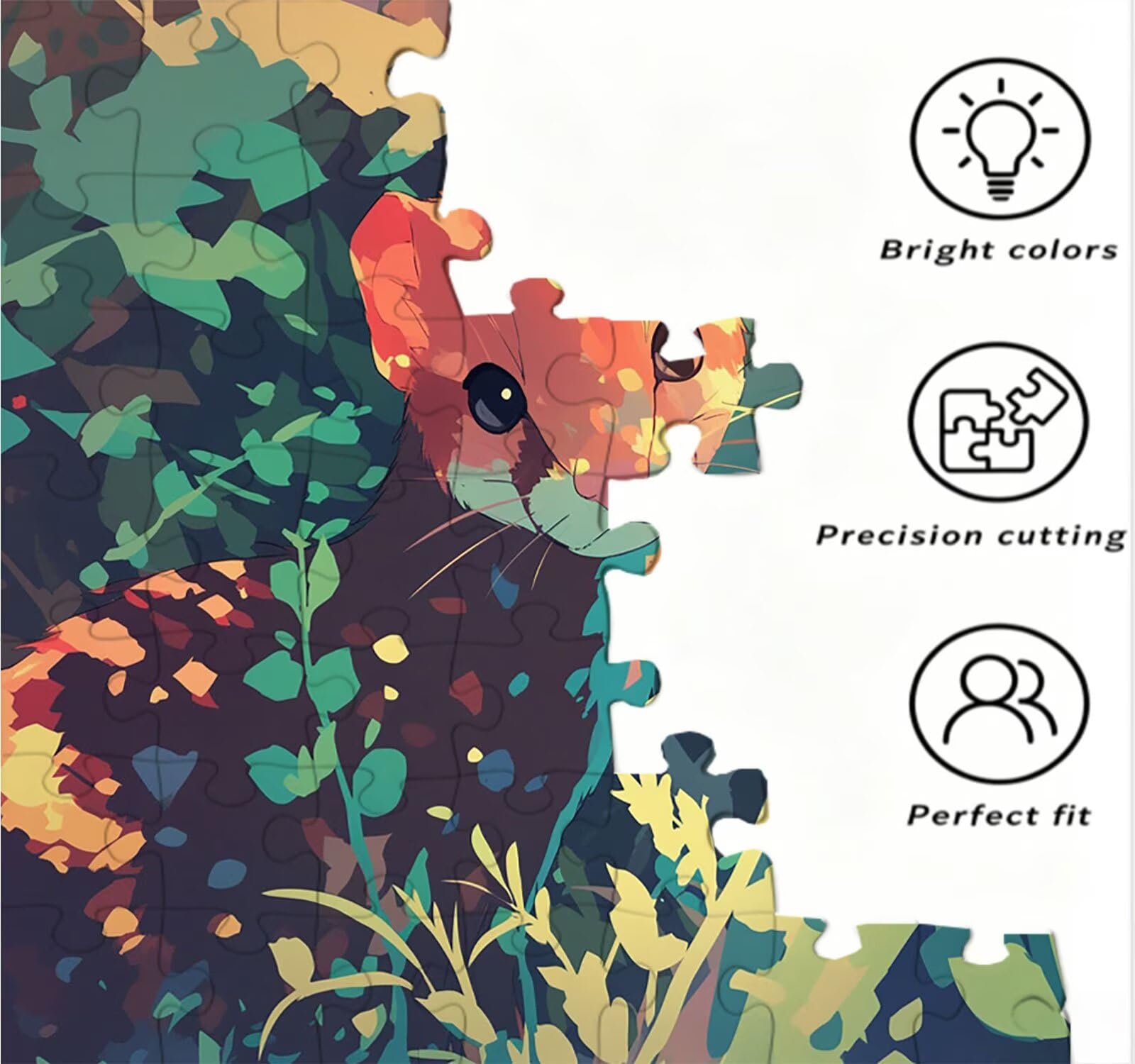 Puzzle dla dorosłych, 5000 elementów, urocze skunks, wymagające rodzinne gry, gry zręcznościowe dla dorosłych, wyzwania puzzle, prezent dla przyjaciół R2KH-484
