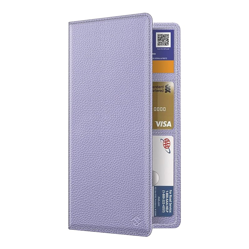 Organizador de documentos e cartões para porta-luvas FINPAC, lilás-roxo, 1 unidade