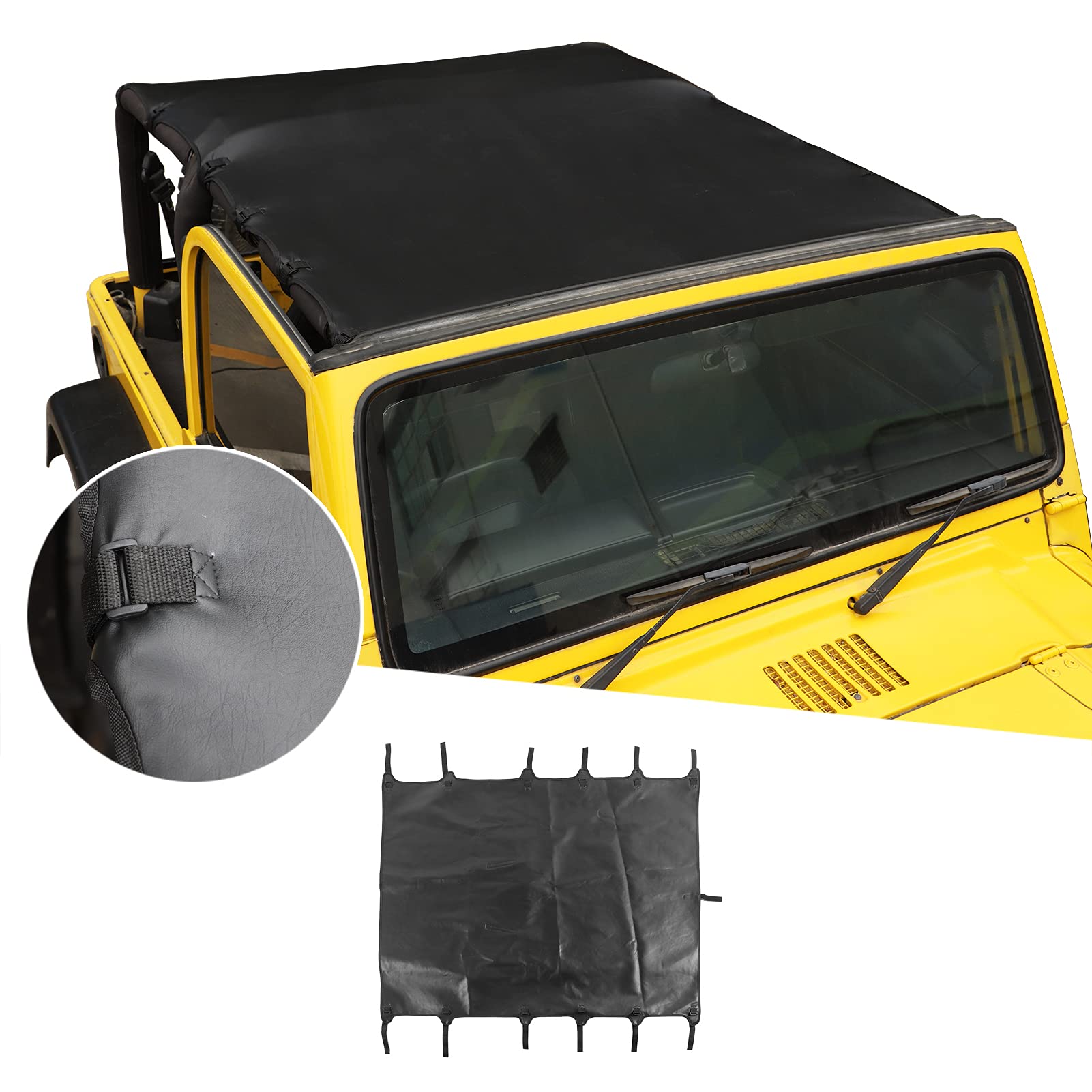 JeCar Per TJ Soft Top, Bikini Top Parasole per Jeep Wrangler TJ 1997-2006