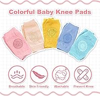 Vista 6 de Almohadillas antideslizantes para gatear para bebés, protegen la rodilla del bebé para gatear