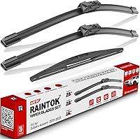 Vista 36 de Juego de limpiaparabrisas de 24" 17" 10" de repuesto para Dodge Caliber 2007 2008 2009 2010 2011 2012, limpiaparabrisas delantero y trasero