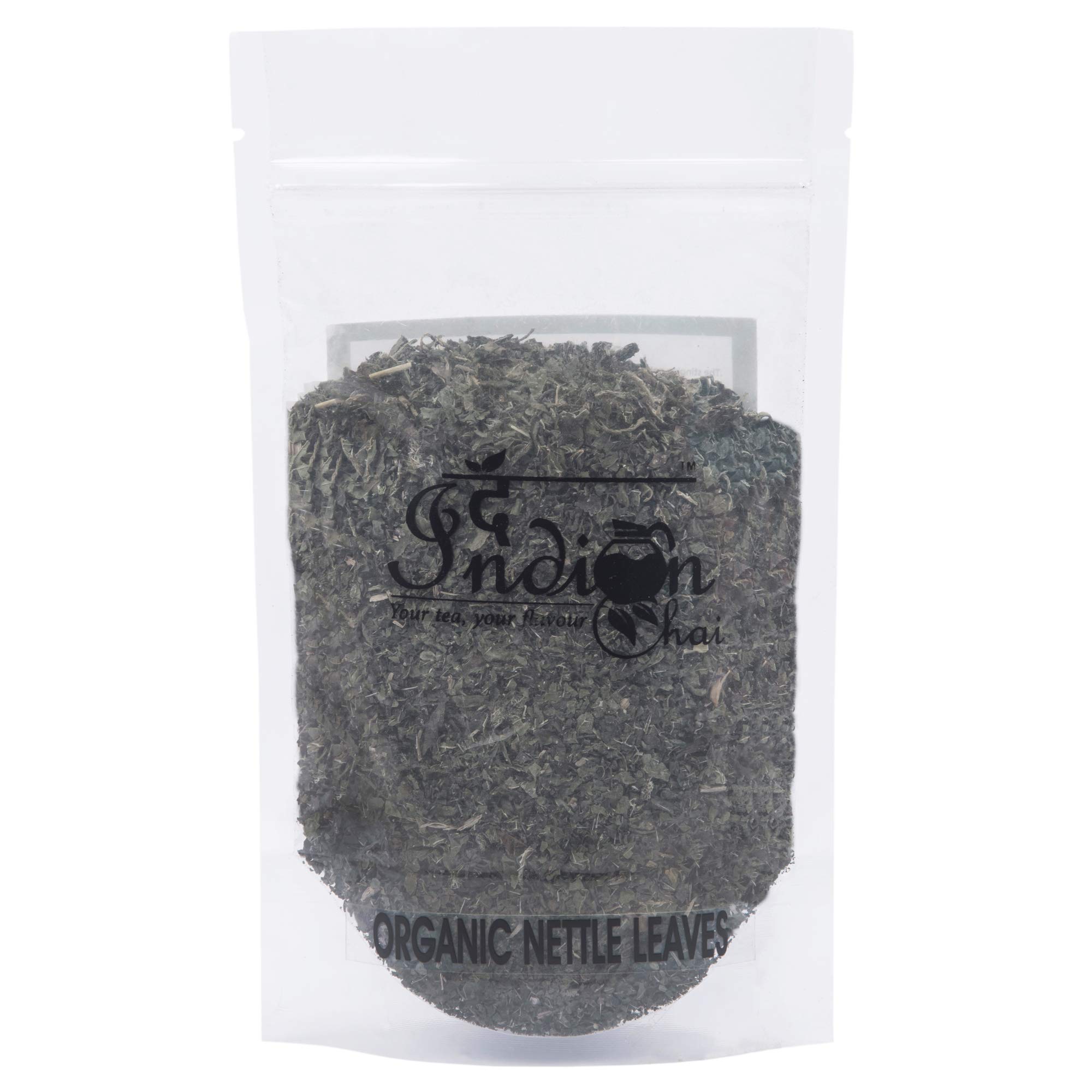 The Indian Chai - Organic Nettle Leaf Tea 50g in Zipper Bag | Stinging Nettle | Caffeine Free Herbal Tea