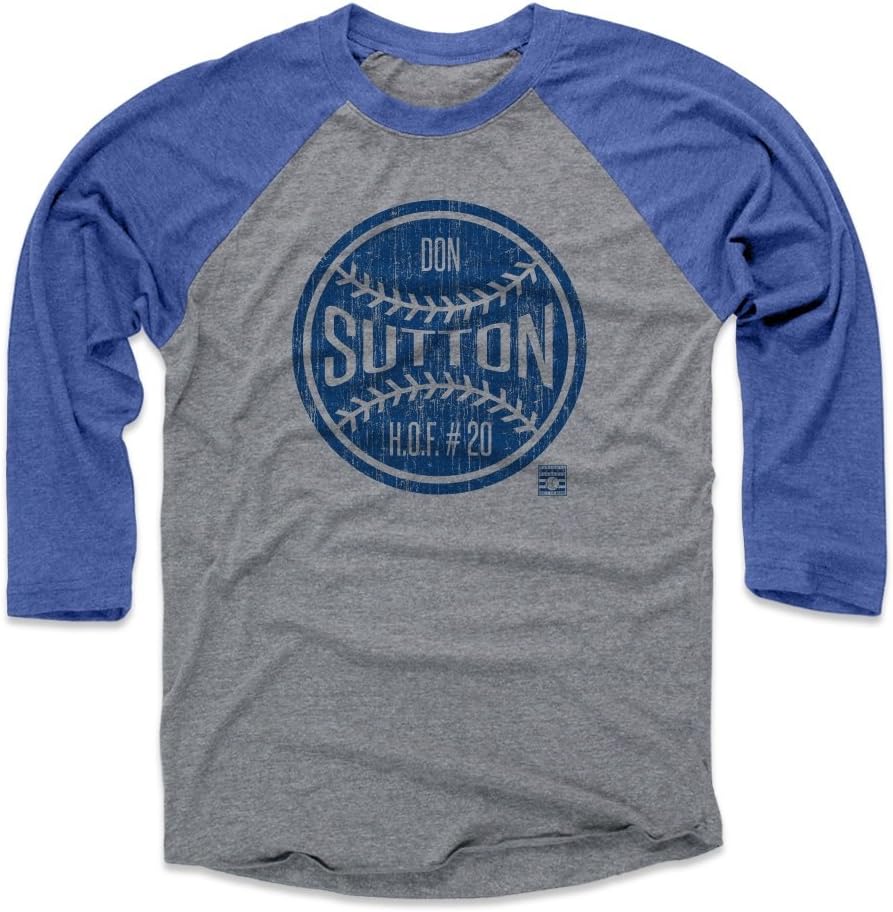 500 LEVEL Don Sutton Shirt - Vintage Los Angeles Baseball Raglan Tee - Don Sutton Ball