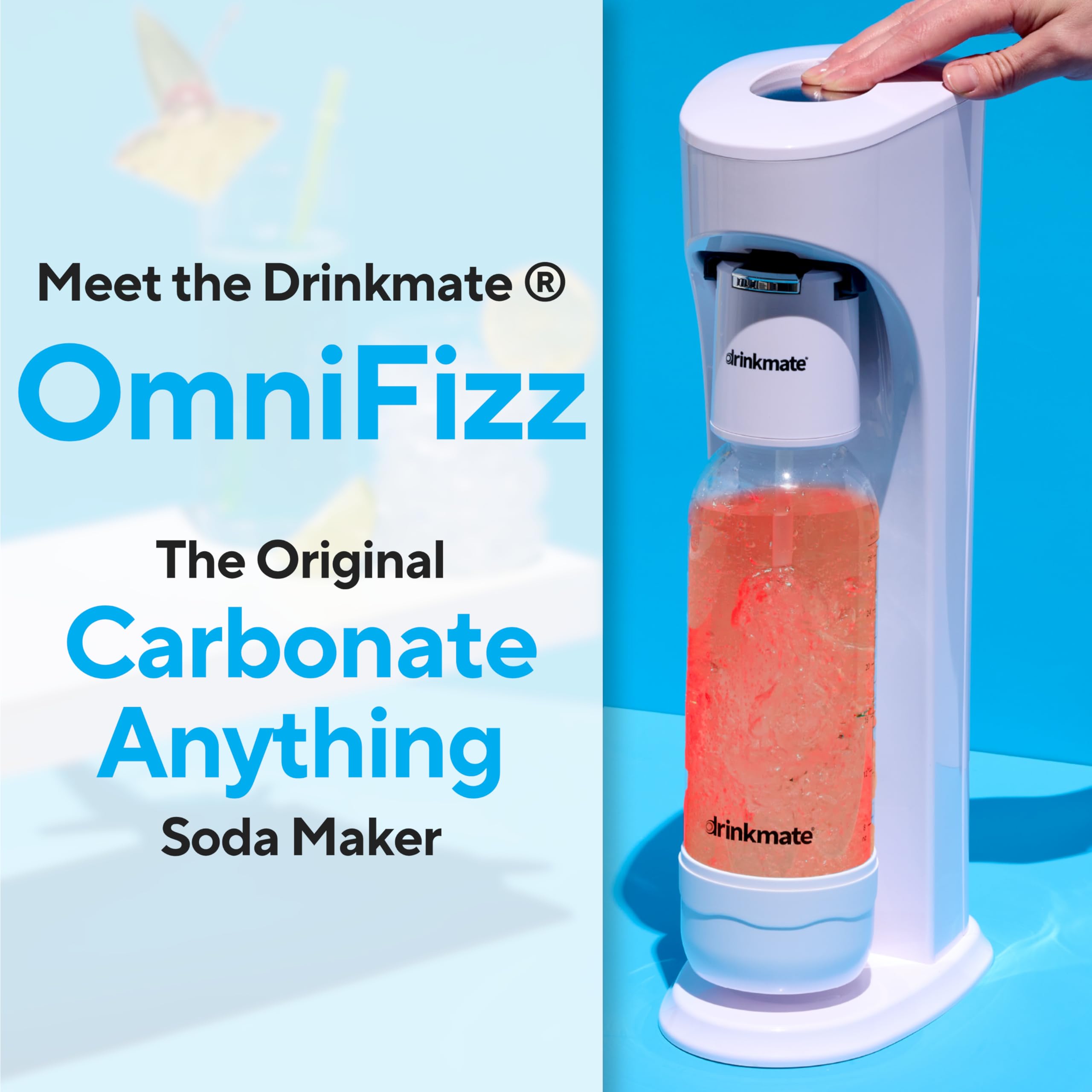 Amazon.com: Drinkmate OmniFizz Sparkling Water Maker & Soda