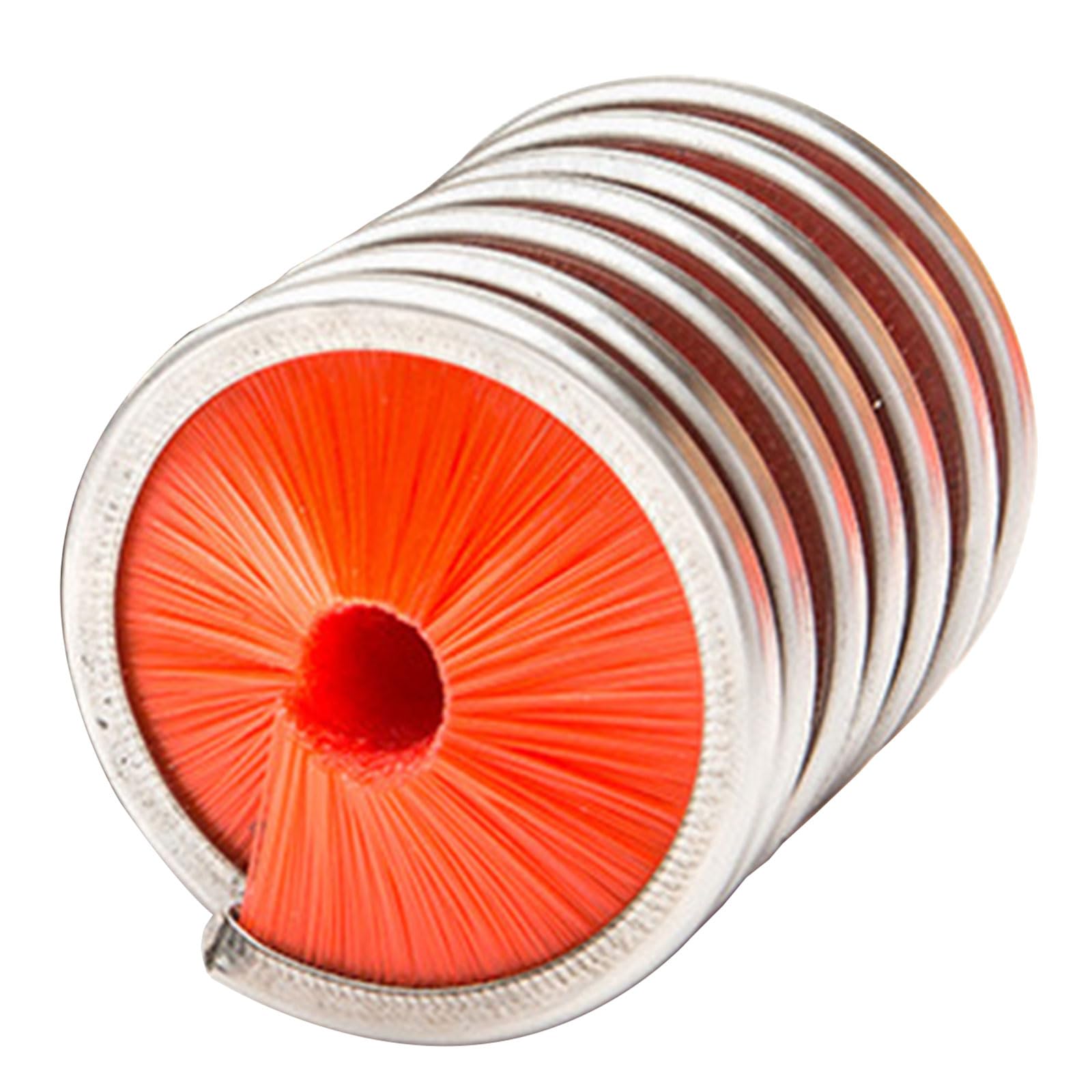Buxuaaaa Stainless Steels Nylon Rope Cord Brush for Rock Climbing Rope Brush Cleaning Portable Wash Tools Caving Cleaner