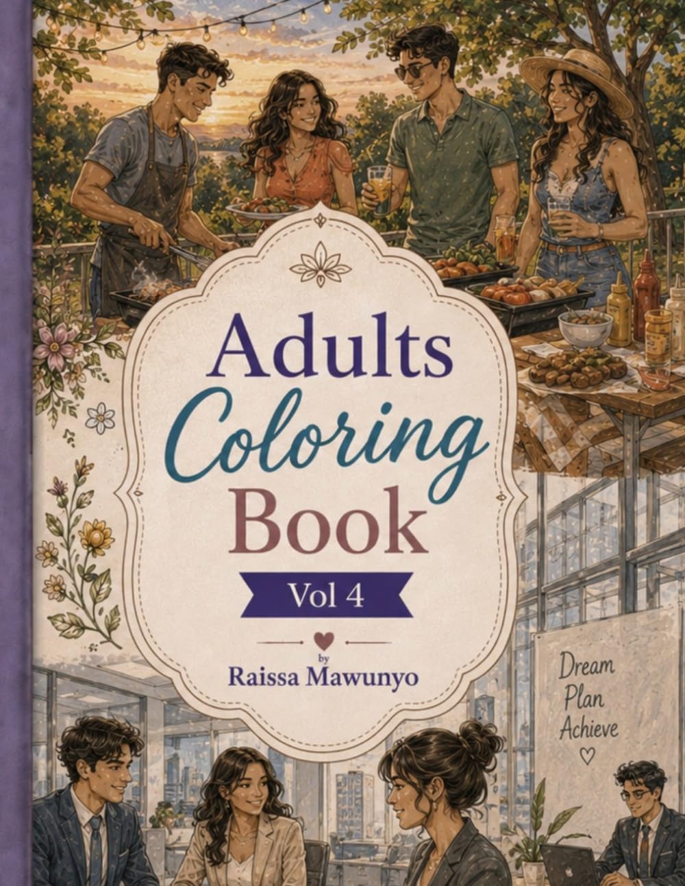 Adults Coloring Book Vol. 4: For Relaxation, Anxiety and Stress Relief