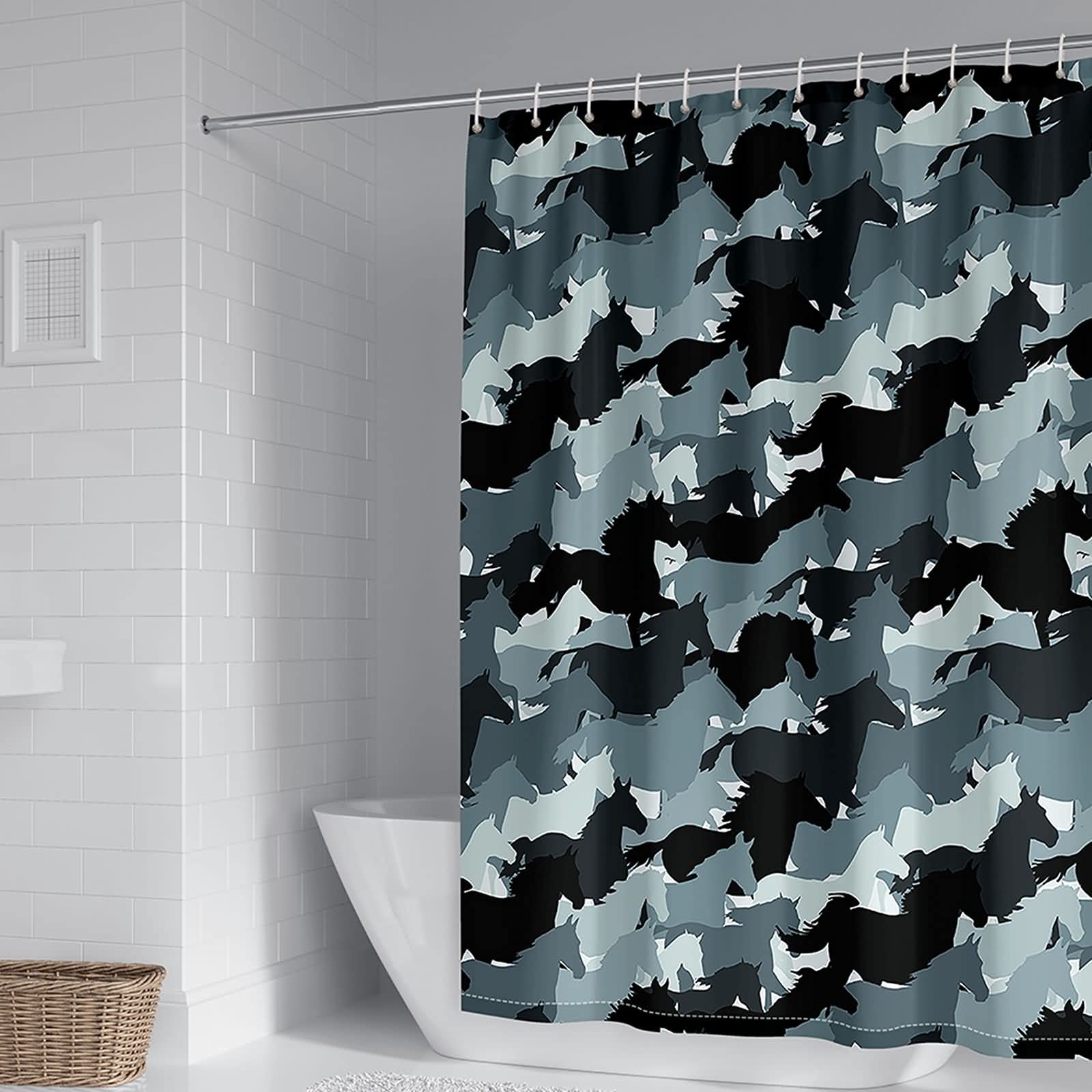 Rideau de douche anti-moisissure KnSam 90x180 polyester pour éliminer l'humidité sur vos murs